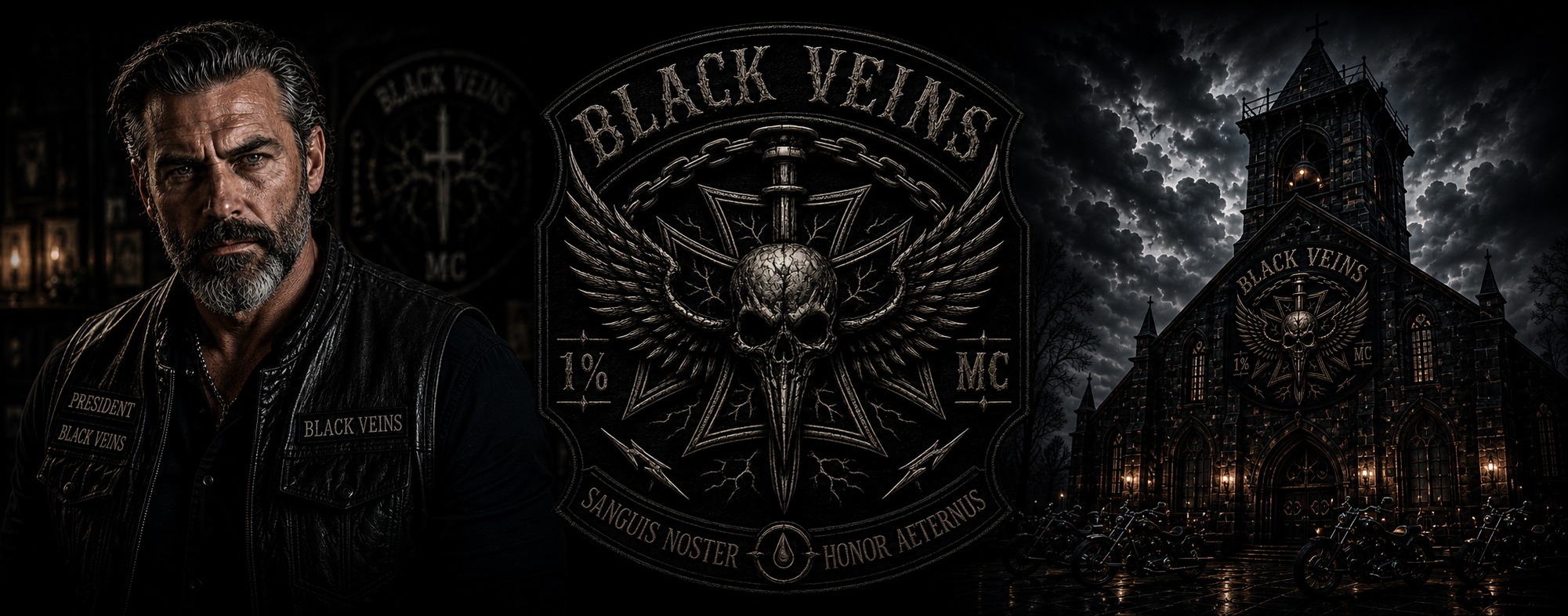 Black Veins MC, Declan Hayes et The Iron Chapel