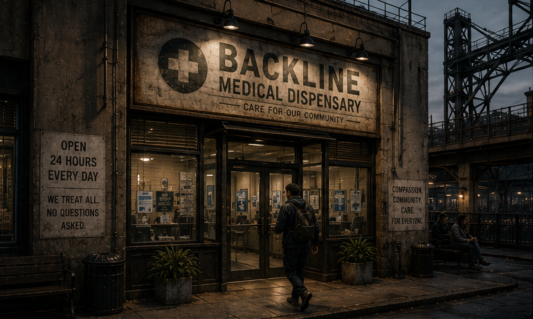 Backline Medical Dispensary — vue principale
