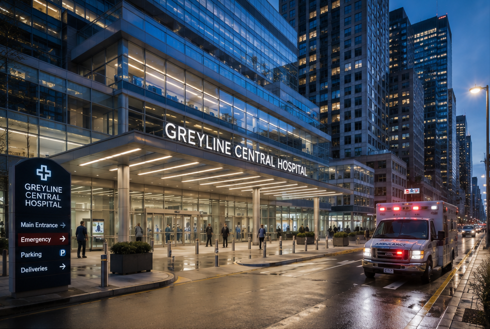 Greyline Central Hospital — vue principale