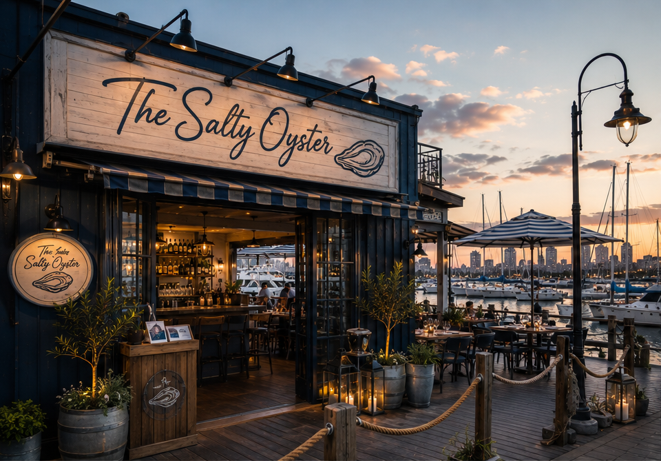 The Salty Oyster — vue principale