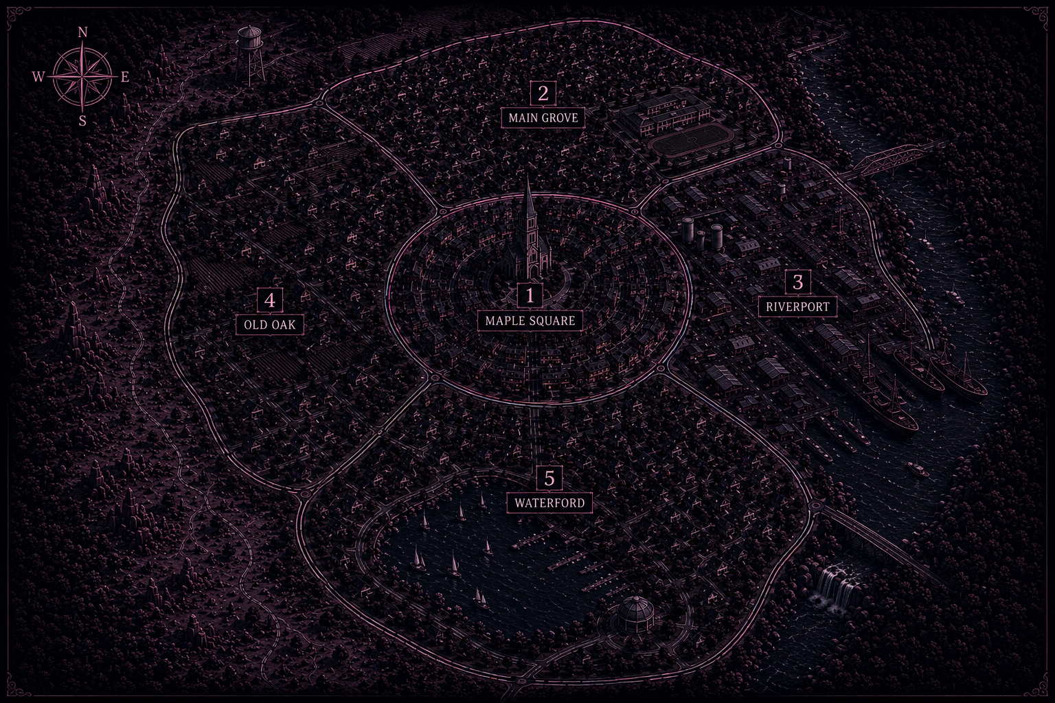 Carte de Oakline